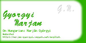 gyorgyi marjan business card